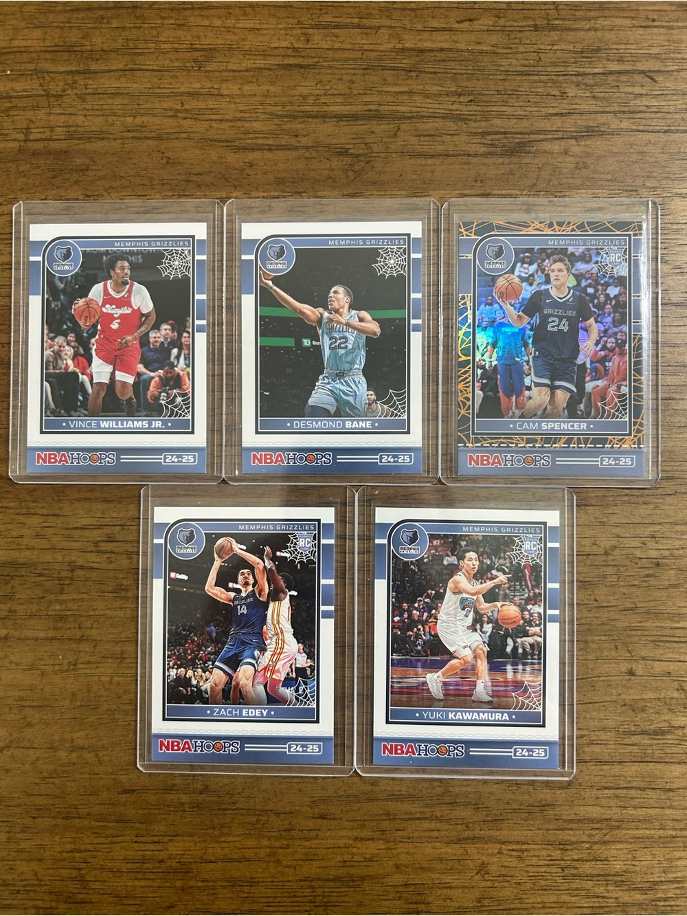 Memphis Grizzlies NBA Haunted Hoops 24-25: Set of 5 cards